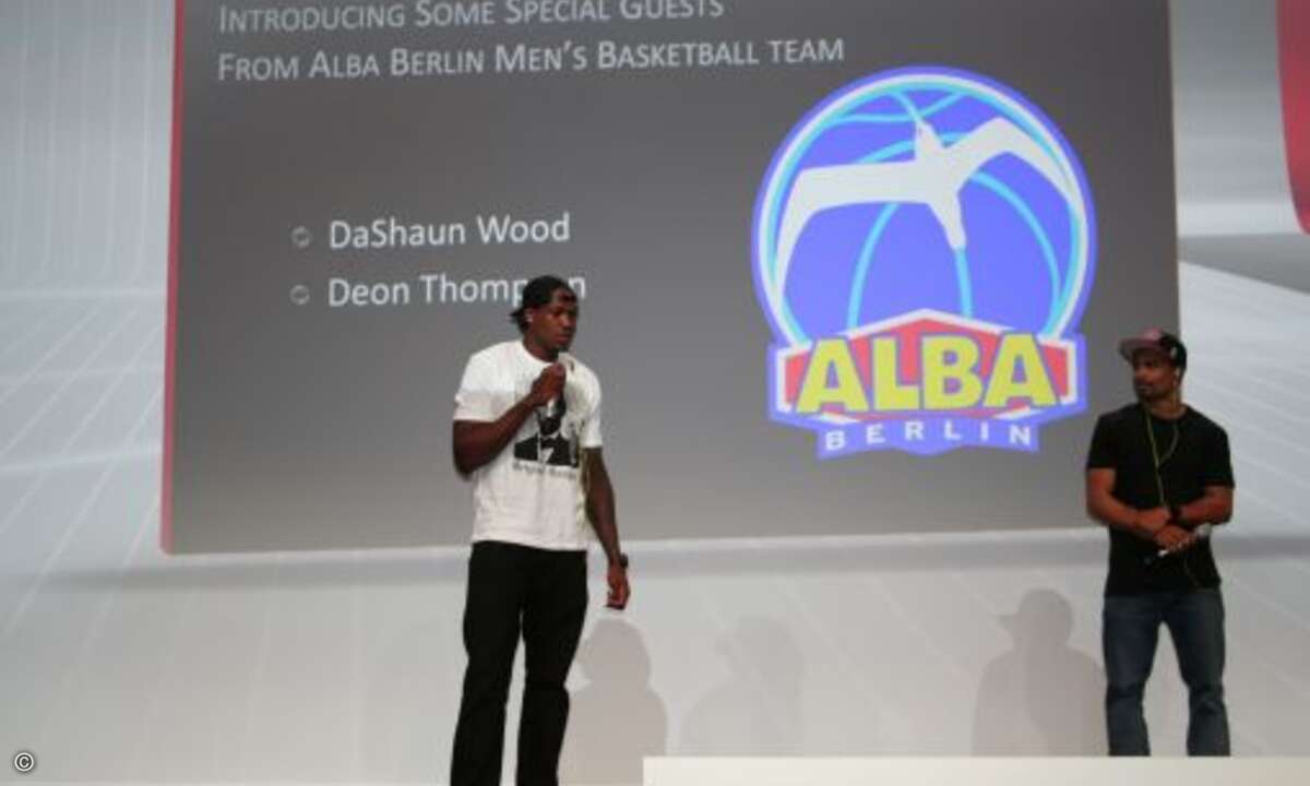 oder Spieler des Basketball-Teams Alba Berlin...Bild: crn.de