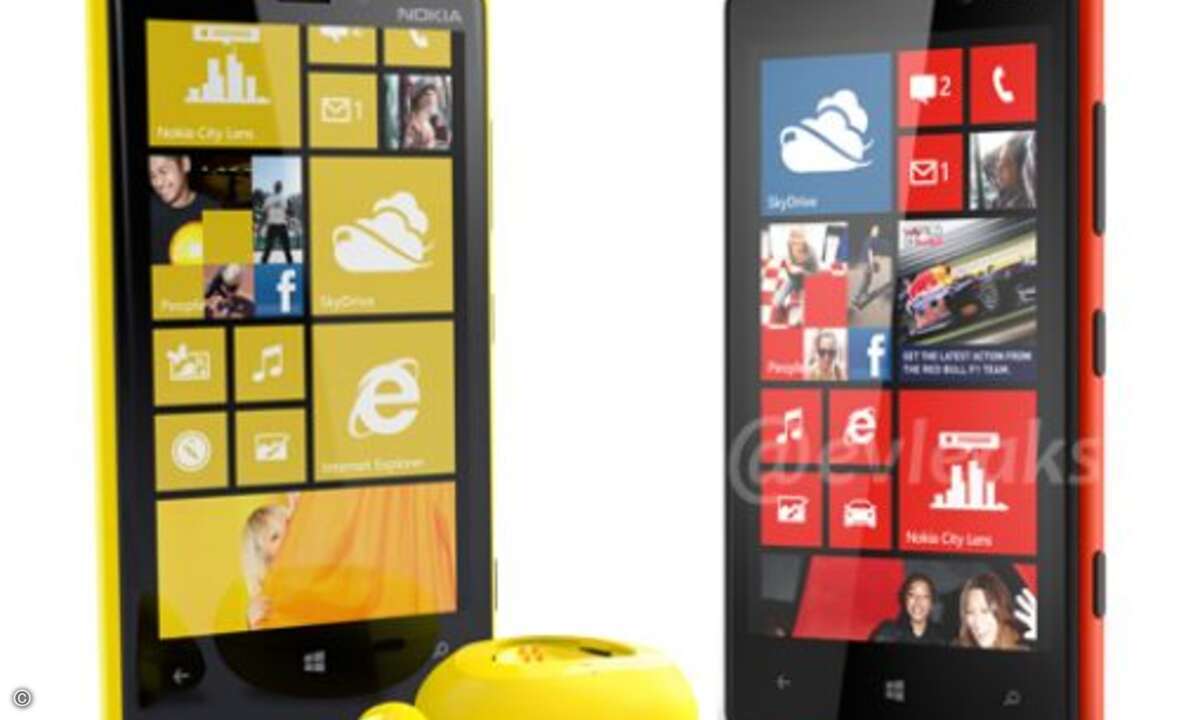 So sehen die neuen Nokia Lumia 920 und 820 Smartphones aus. © Nokia/Microsoft
