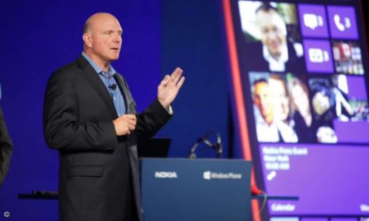 Ballmer erklärt die Wichtigkeit von Windows Phone 8 im »entscheidenden Jahr« von Microsoft © Nokia/Microsoft