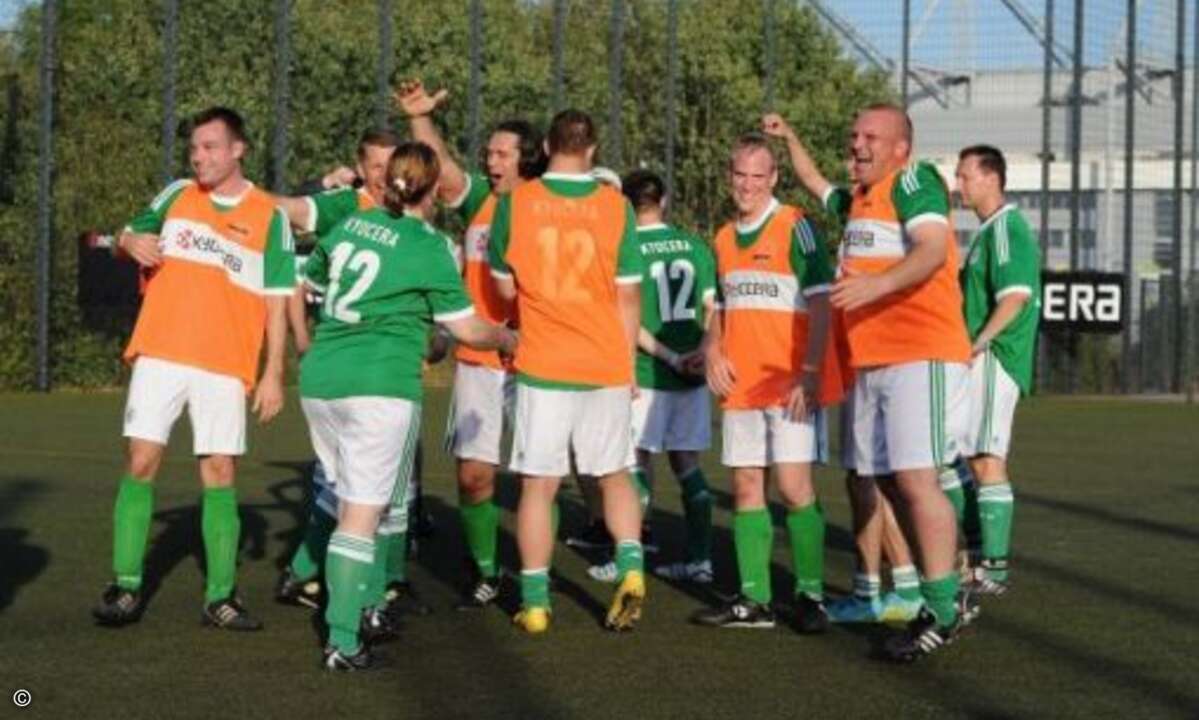 Das Gewinnerteam nach dem Spiel