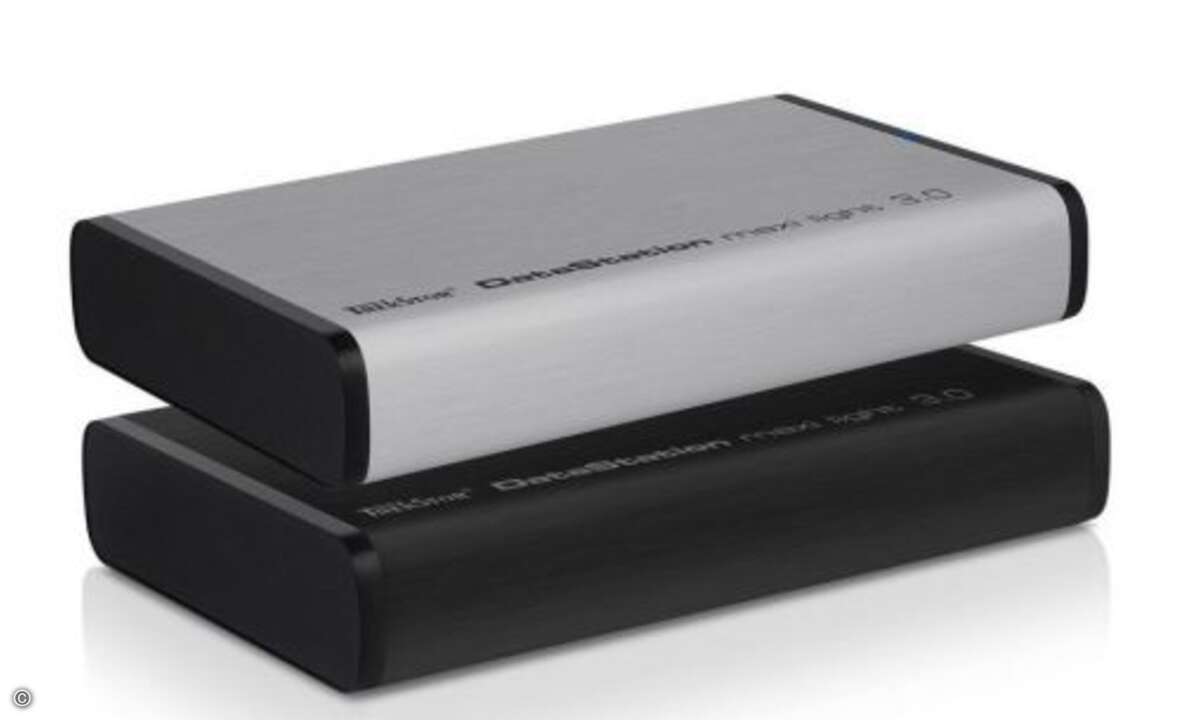 Die TrekStor DataStation maxi light ist eine externe Festplatte mit 3 TByte Speicherkapazität und USB 3.0-Anschluss. Bei Amazon gibt es sie mit schwarzem und mit silbernem Gehäuse für je 119,99 Euro - das ist im unteren Bereich des marktüblichen. Das