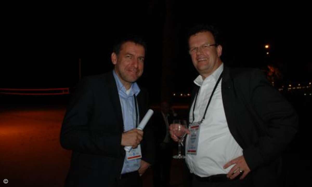 Hersteller inside: Jörg Hartmann (Fujitsu) und Stephan Wippermann (IBM). © CRN
