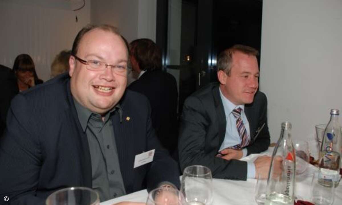 Rolf Mittag ist mit dem dritten Platz für Komsa sichtlich zufrieden.