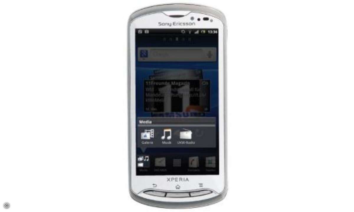 Platz 5: Sony Ericsson Xperia Pro, Preis: ca. 199 Euro
connect Testwertung: 384 von 500 Punkten,
© Sony Ericsson