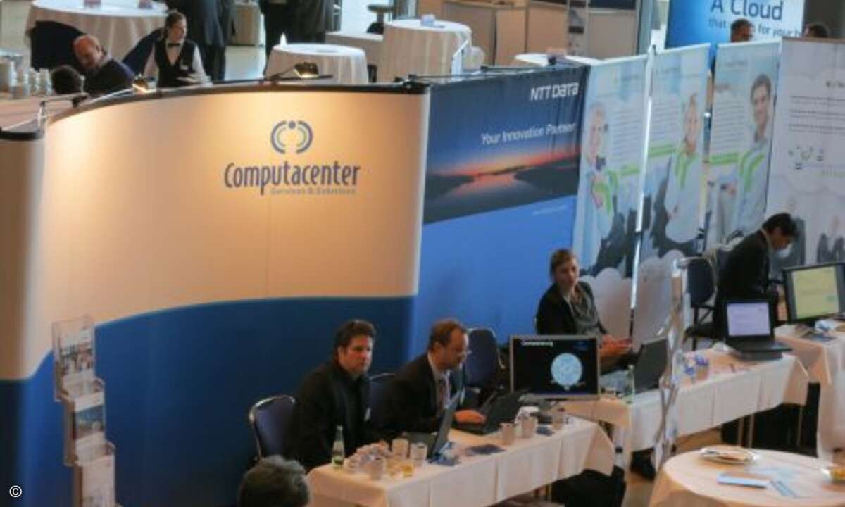 BMC-Partner wie die IT-Dienstleister Computacenter und NTT Data hatten Stände aufgebaut.