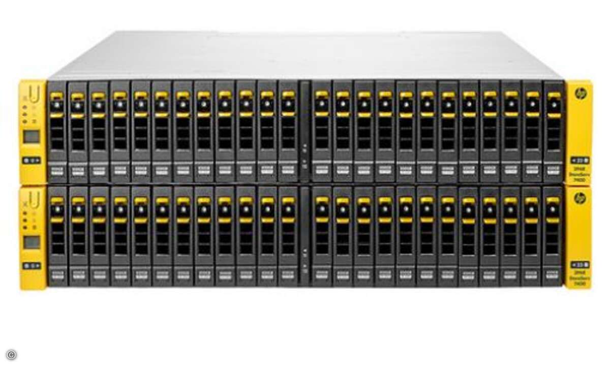 Mit der HP Mit der 3PAR StoreServ 7400 bringt HP die 3Par-Plattform auch ins Midrange-Segment