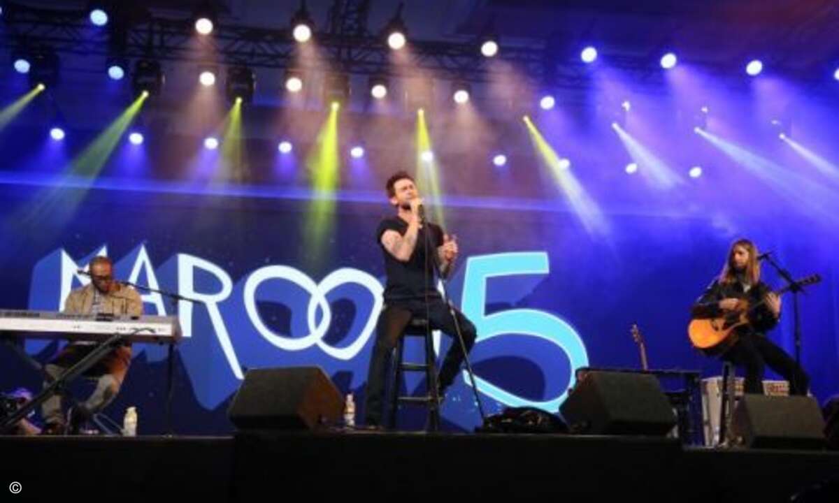 Hochkarätige Show acts gehören bei der CES dazu: Deses Jahr waren unter anderem Maroon 5 live dabei (Bild: CES)