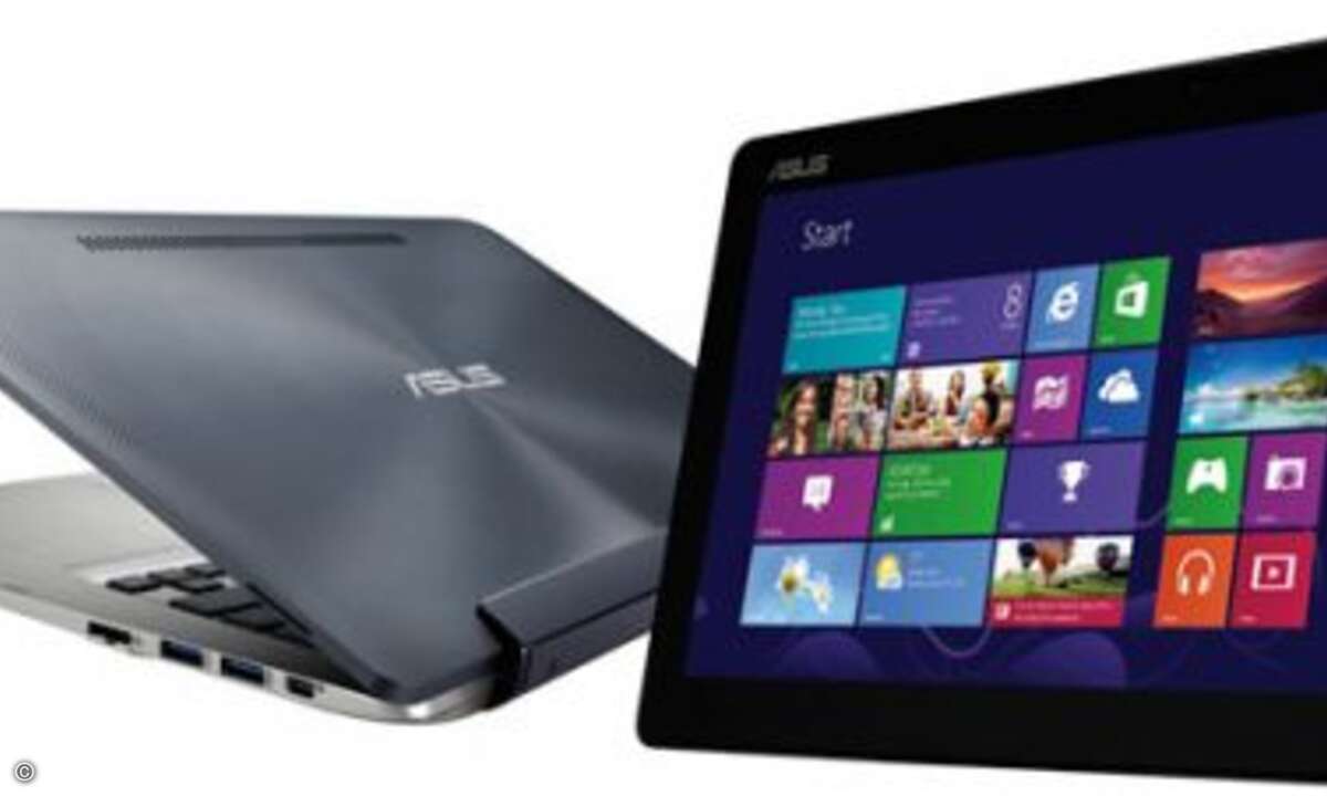 Asus setzt mit seinem Transformer Book TX300CA auf die stärken von Notebooks und Tablets (Bild: Asus)