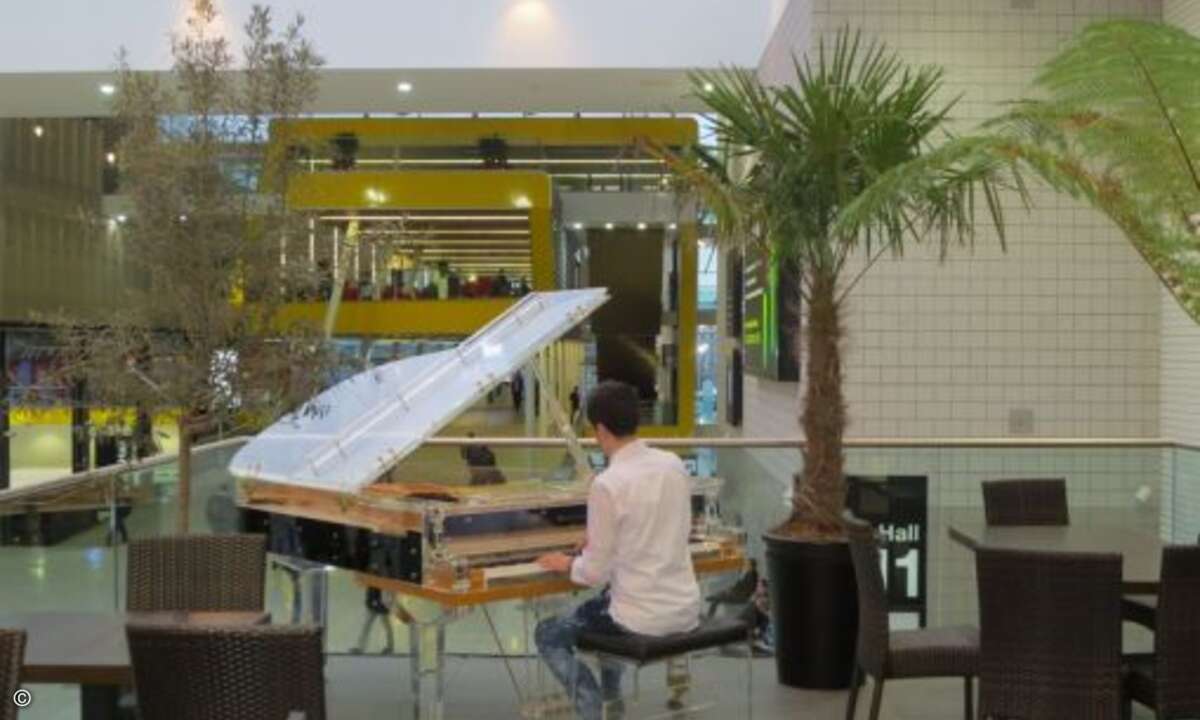 Für musikalische Untermalung war ebenso gesorgt wie für ...