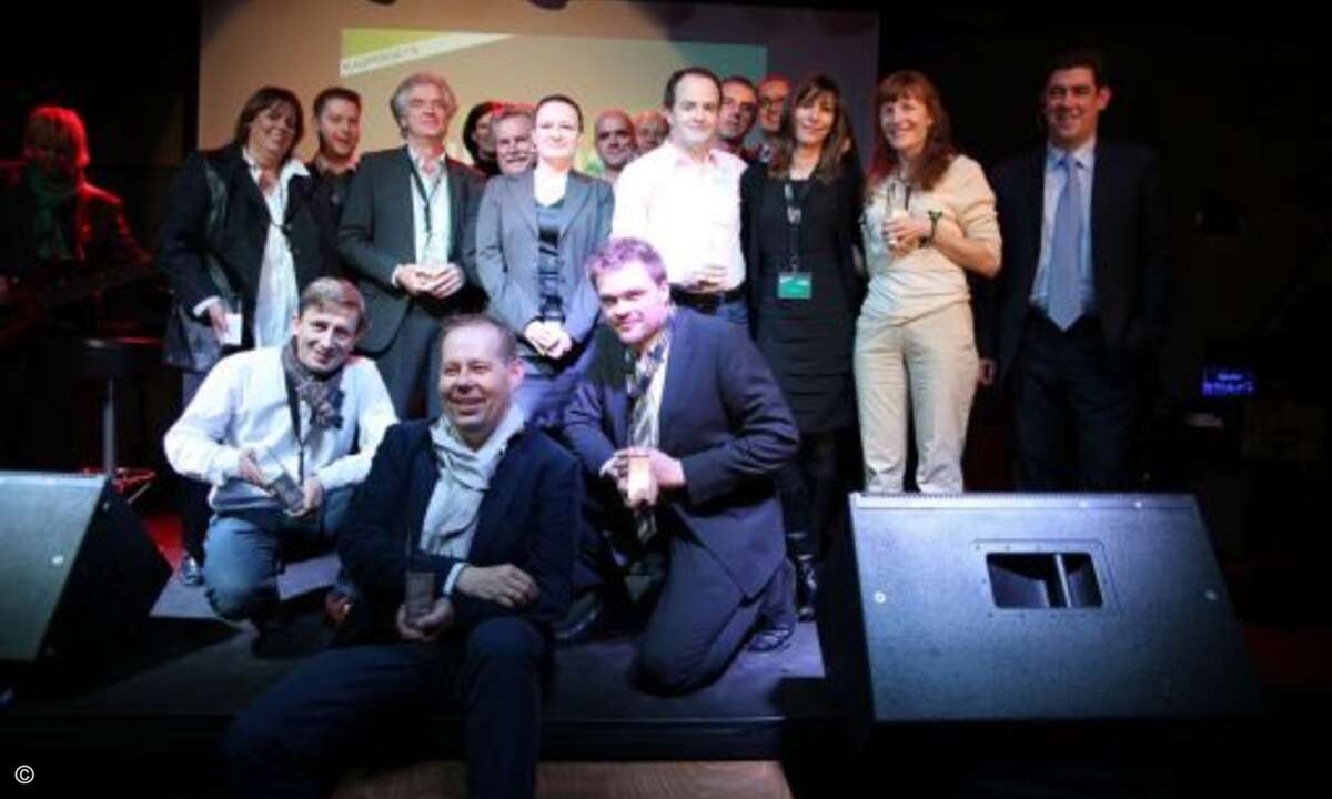 So sehen Sieger aus: Gruppenfoto der Preisträger