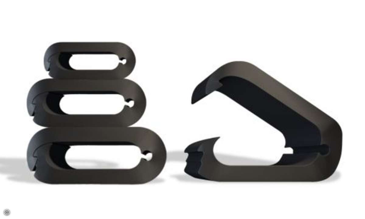 Ebenfalls neu zur CeBIT: Der Cable Clip. (Bild: Label-the-Cable)