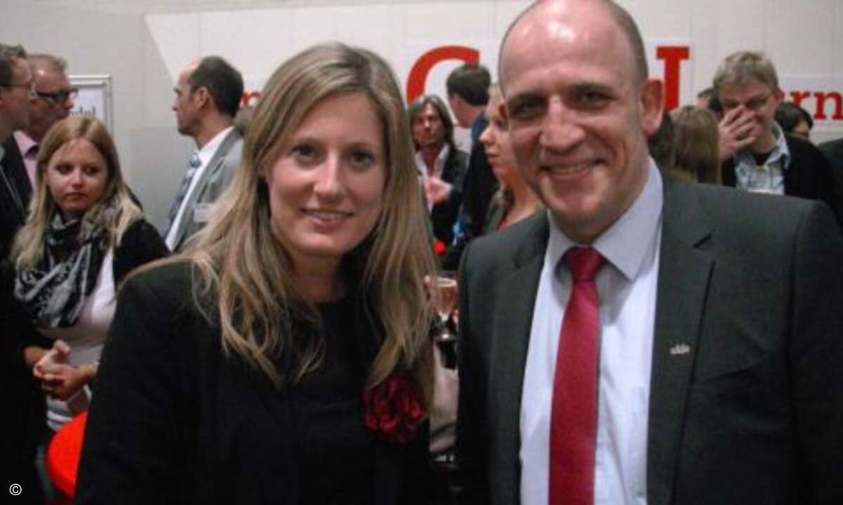 Katharina Scheurer, Bcom, und Jörg Rosenkranz, Devil (Bild: CRN)
