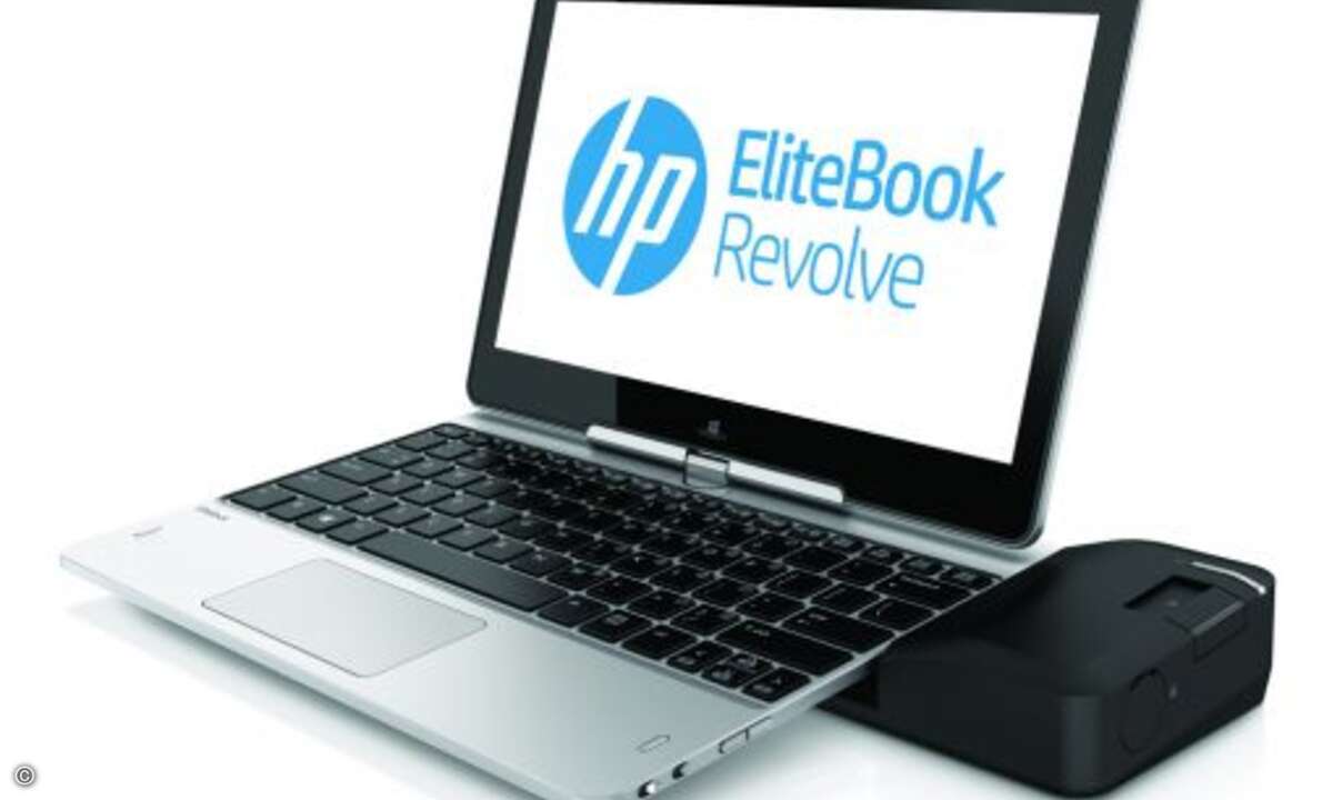 Das »HP Elitebook Revolve« bietet umfangreiche Features und Dockingmöglichkeiten für Business User (Bild: HP)