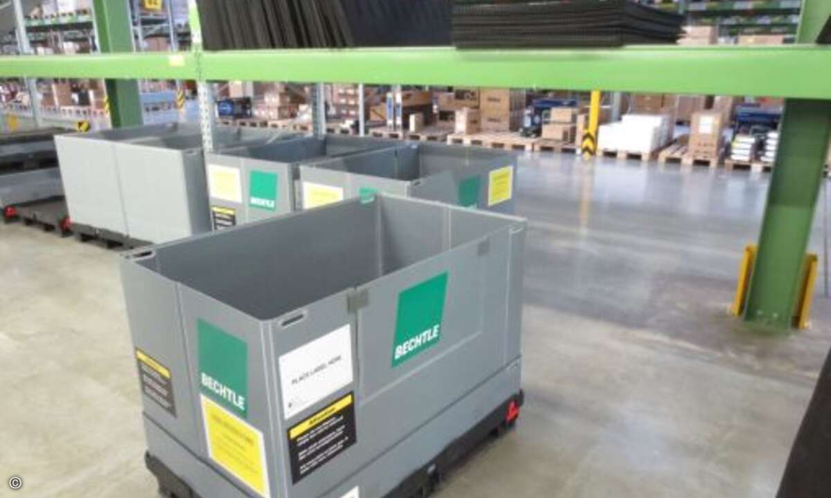 Die sogenannte »Bechtle-Box« macht Logistikprojekte effizienter: Bis zu 50 Prozent der Logistikkosten lassen sich nach Aussage von Bechtle durch die praktische Box einsparen