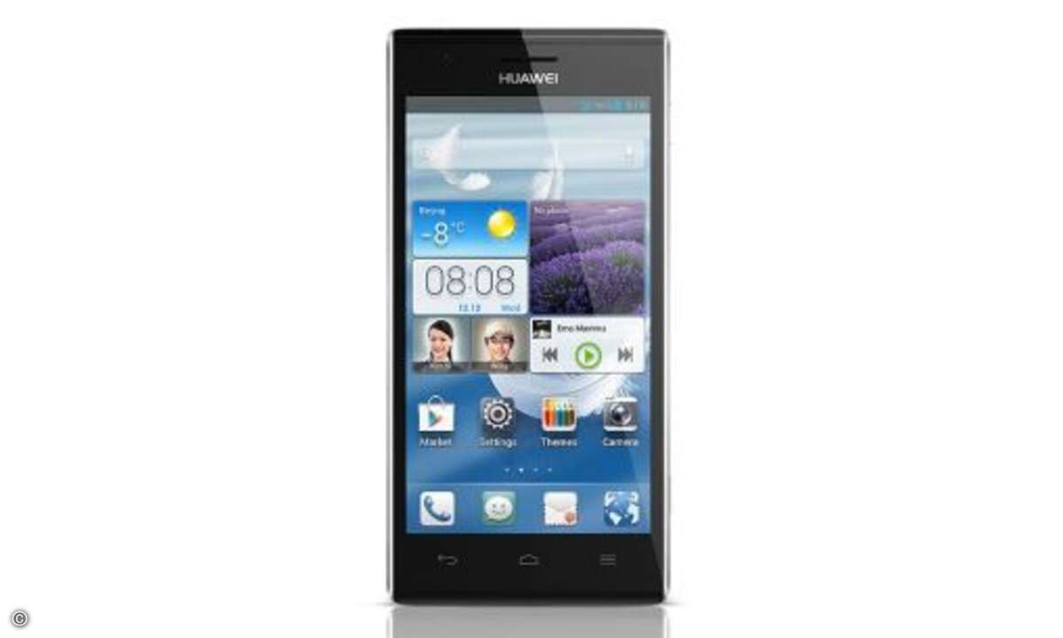 Huawei Ascend P2: Das Huawei Ascend P2 für rund 450 Euro zeigt sich im Test als gutes Android-Handy mit LTE und Quad-Core-Prozessor. Ab Juni soll es in den Farben Schwarz und Weiß zu haben sein. (Bild: Huawei)
