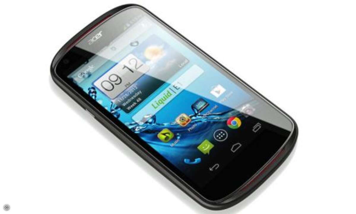 Acer Liquid E1 und Z2: Das preisgünstige Liquid Z2 bietet ein 3,5-Zoll-Display, das Liquid E1 einen 4,5-Zoll-Bildschirm. Beide Android-Modelle werden in den Farben Weiß und Schwarz angeboten. Der Verkaufsstart in Europa soll zunächst in Frankreich, B