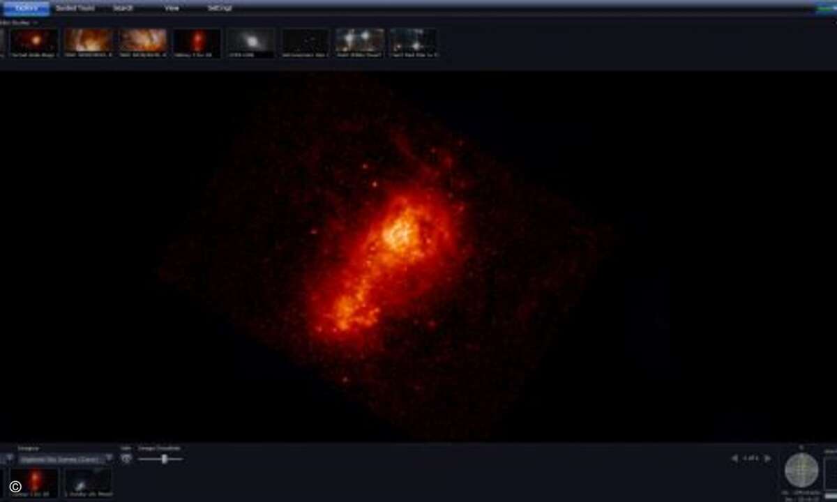 Andere Galaxien erinnern an ein Stück glühende Lava