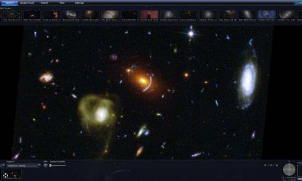 Immer wieder treten verschiedene Galaxien auch in regelrechten Haufen auf
