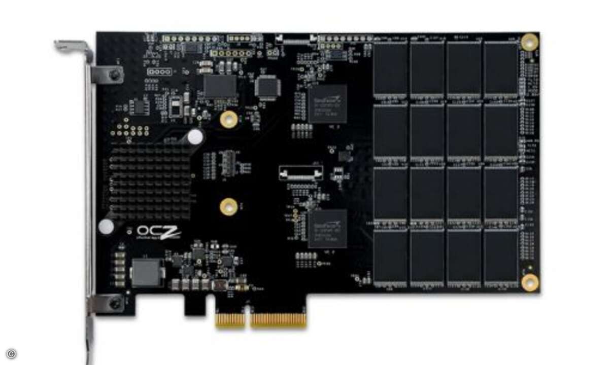 OCZ Revodrive 3
Schnittstelle: PCIe
Formfaktor: PCIe Full Height
Verfügbare Kapazitäten: 120, 240 und 780 GByte Garantie: Drei Jahre (Foto: OCZ)