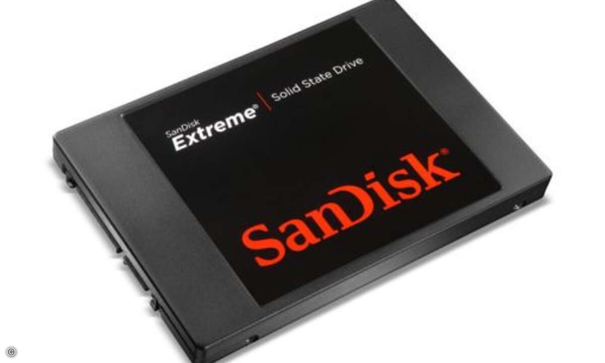 Sandisk Extreme Solid-State-Drive Schnittstelle: SATA 6Gb/s
Formfaktor: 2,5 Zoll
Verfügbare Kapazitäten: 60, 120, 240 und 480 GByte
Garantie: Drei Jahre (Foto: Sandisk)