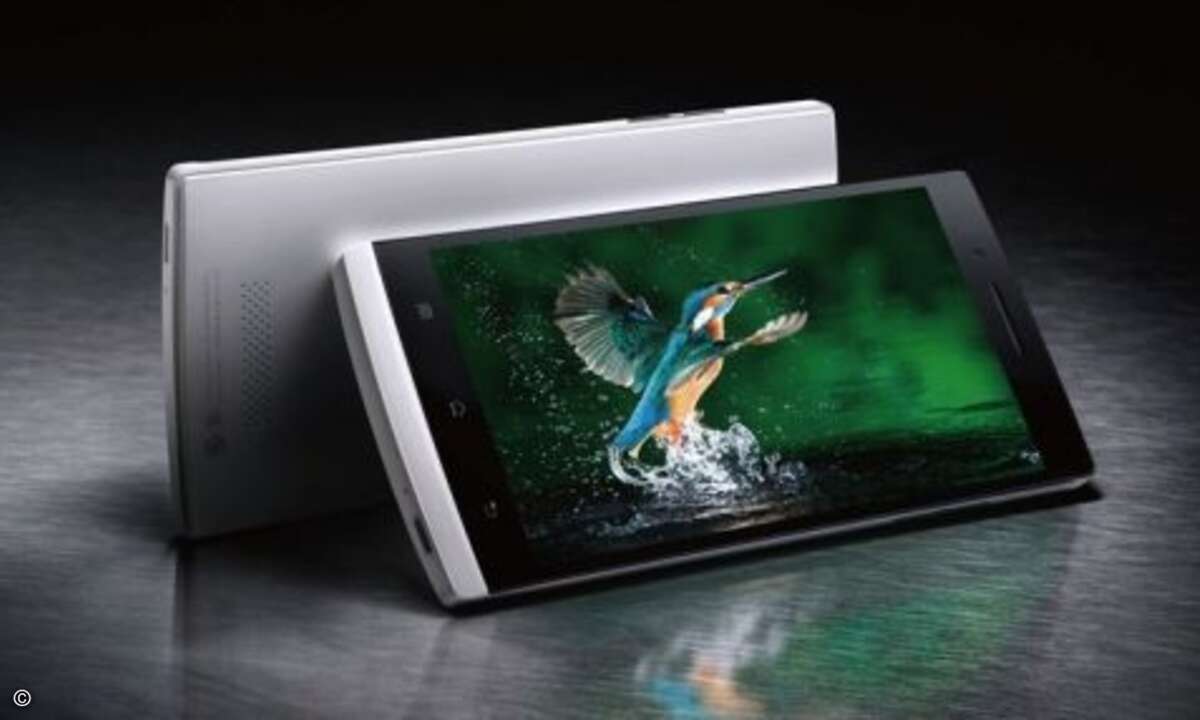 Oppo Find 5
Prozessor: Qualcomm 1,5 GHz Quad-Core
Display: Fünf Zoll / Full HD
LTE: Nein
OS: Android 4.1
Preis: 399 Euro
(Foto: Oppo)