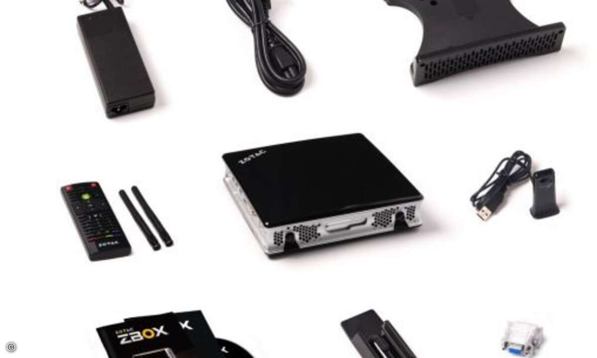 An Zubehör mangelt es der Zbox nicht © Zotac