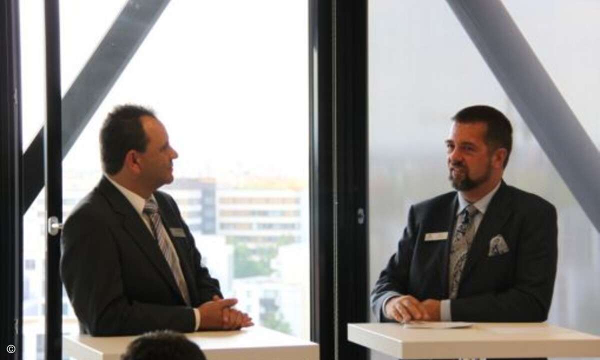 Referent Marco di Filippo und Boris Baermichl von EXNW (Bild: Exclusive Networks)