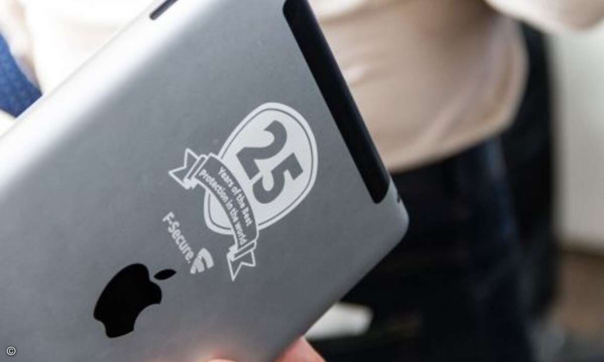 Auch das iPad kommt mit dem passenden Branding