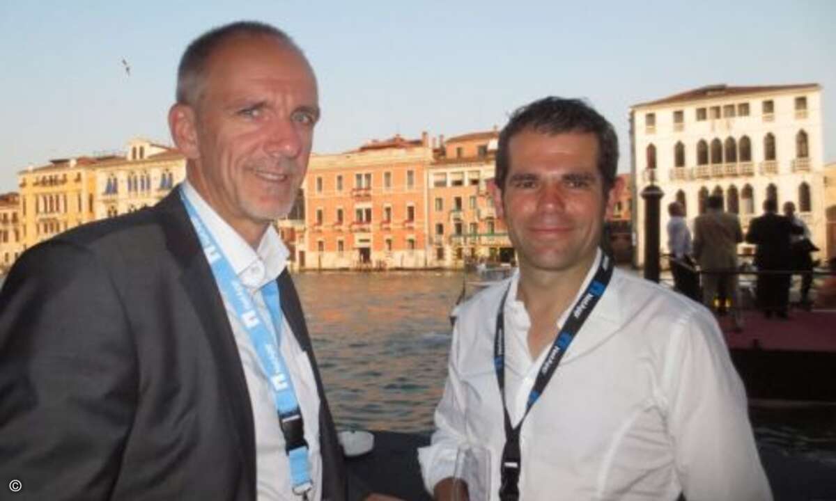 Rudolf Schumann (Fujitsu) und Ralph Denk (Team NetApp)