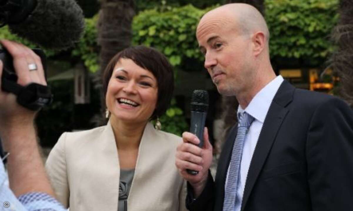 Anja Bonelli von Telenet im Palmengarten (Foto: WEKA)