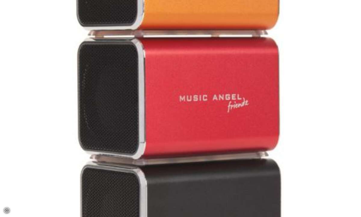 Stereo-Turm: Mehrere Music Angels lassen sich in Reihe schalten (Bild: Frequency Telecom)
