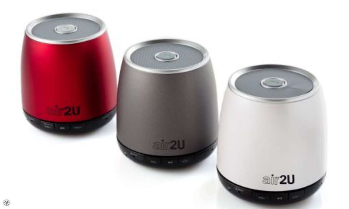 Aiptek »air2U Music Speaker E12«: Einen davon gibts hier zu gewinnen! (Bild: Aiptek)