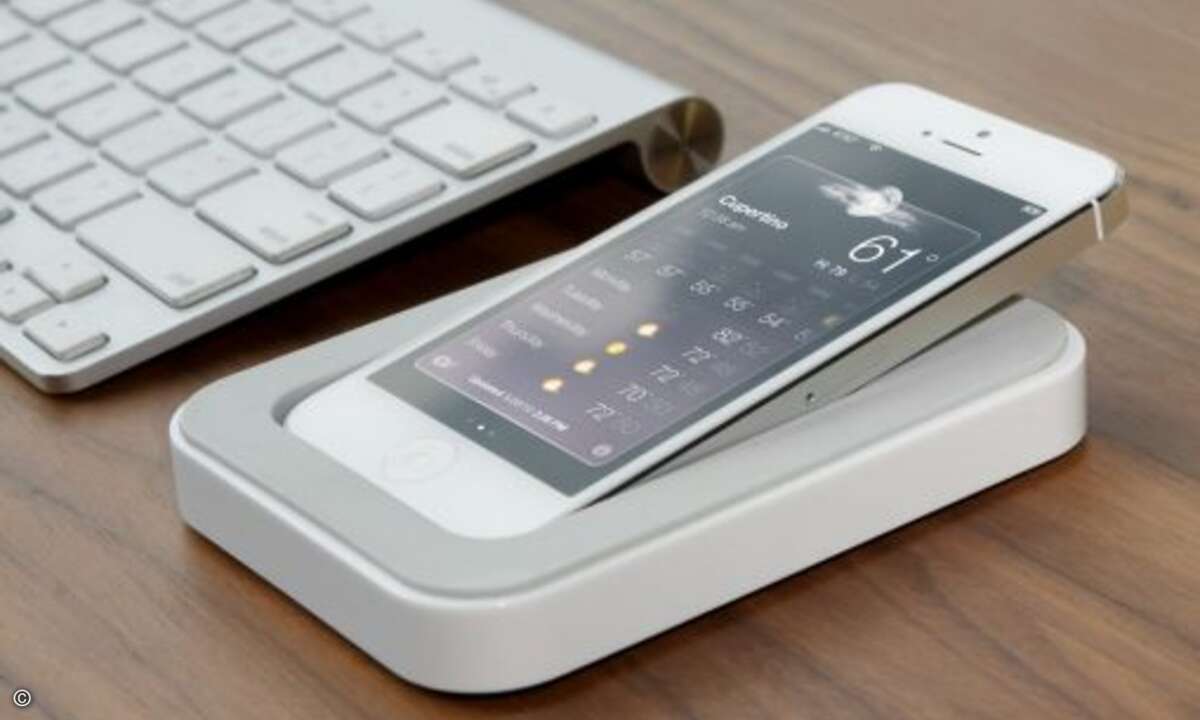 Bluelounge: Ladestation »Saidoka« für iPhone 5 (Bild: Soular)