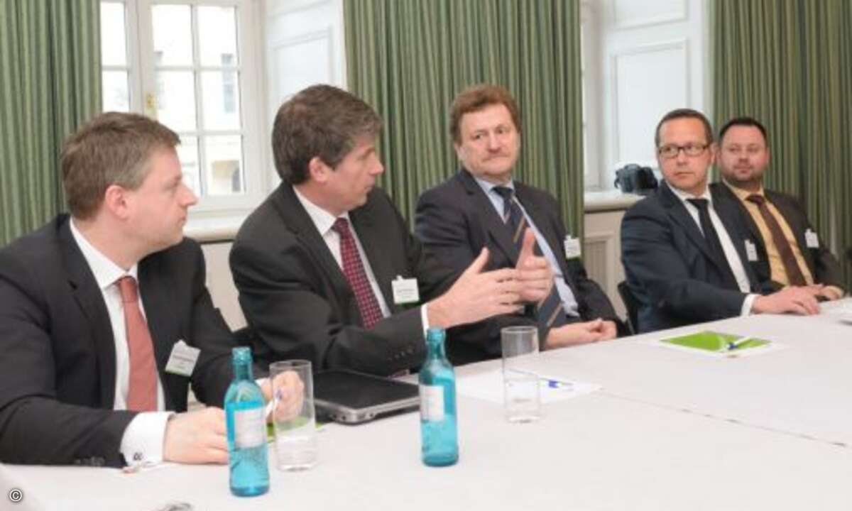 Stephan Mühlemann Senior Regional Manager Channel Schweiz und Österreich Dell, Daniel Stadelmann, We Do IT, Hellfried Lohse, Interface Systems, Joerg Eilenstein, COO TIM und Uwe Herting, Networkers(von links)
(Bild: Dell)