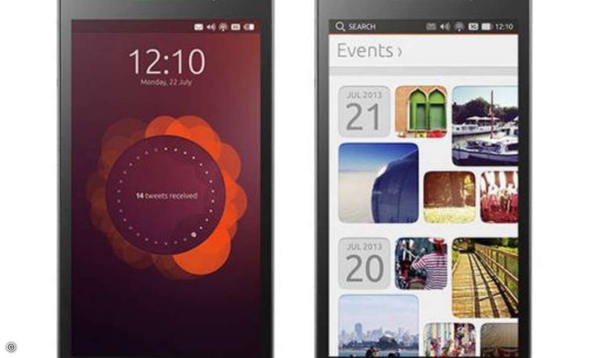 Für das Display wird extrem harter Saphirkristall verwendet, welcher Schutzfolien überflüssig machen soll. Das hauseigene Betriebssystem Ubuntu mobile bietet aufgeräumte Menüs und ein überarbeitetes Nachrichtencenter. Der Homescreen ist selbstlernend