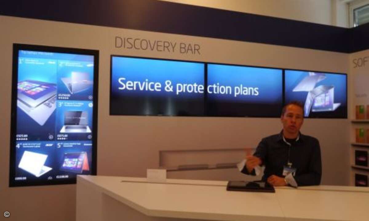 An der Discovery Bar können außerdem Zubehörprodukte, Software und Services angeboten werden (Bild: CRN)