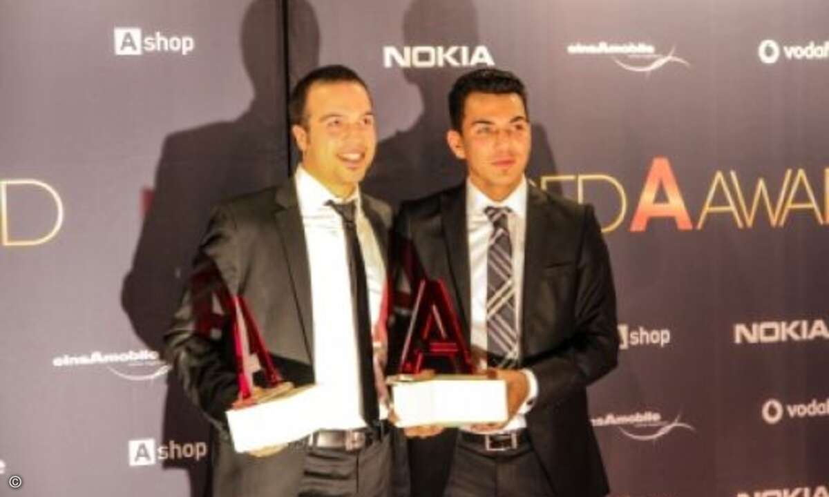 Ausgezeichnet wurden die besten Vermarkter für die Hersteller Vodafone und Nokia (Bild: EinsAMobile)