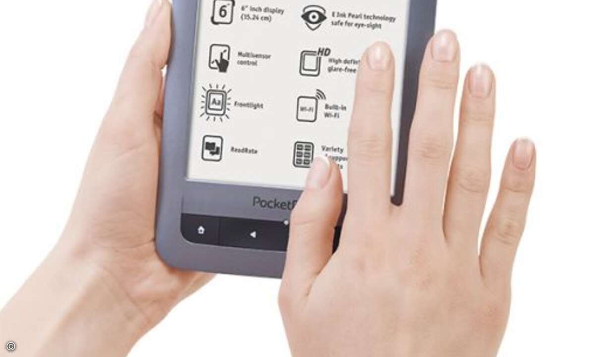 Der Pocketbook Touch Lux ist in drei Farben verfügbar © Pocketbook