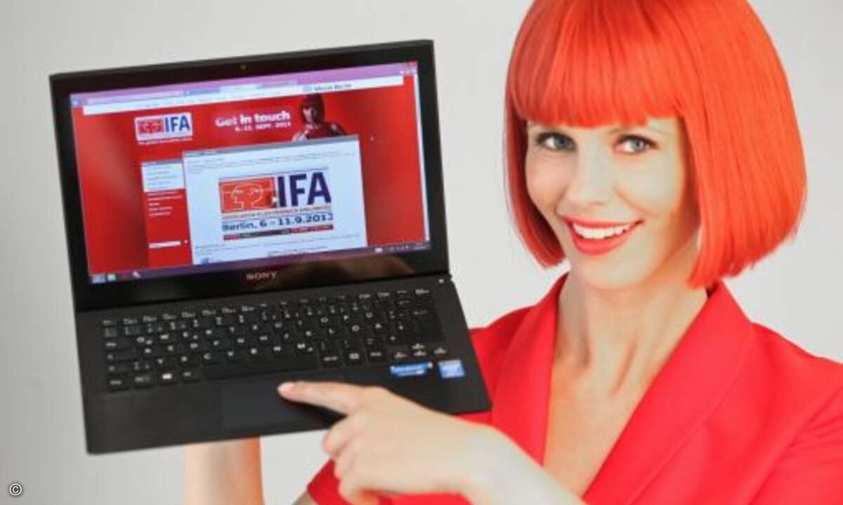 Auf der IFA zu sehen: Sony Notebooks (Bild: IFA)
