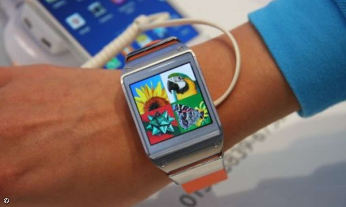 Star der IFA war die Galaxy Gear von Samsung. Besonders das Display kann überzeugen. (Foto: CRN)