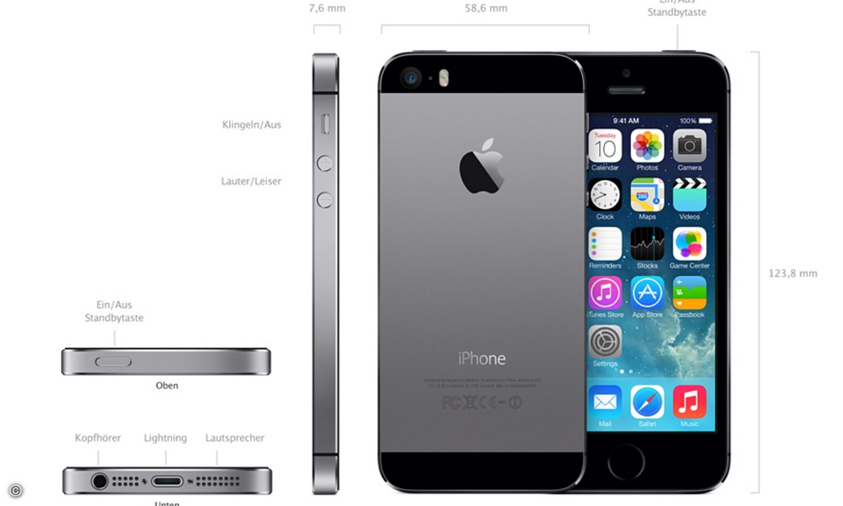 Technische Neuheiten gibt es beim iPhone 5s (Foto: Apple)