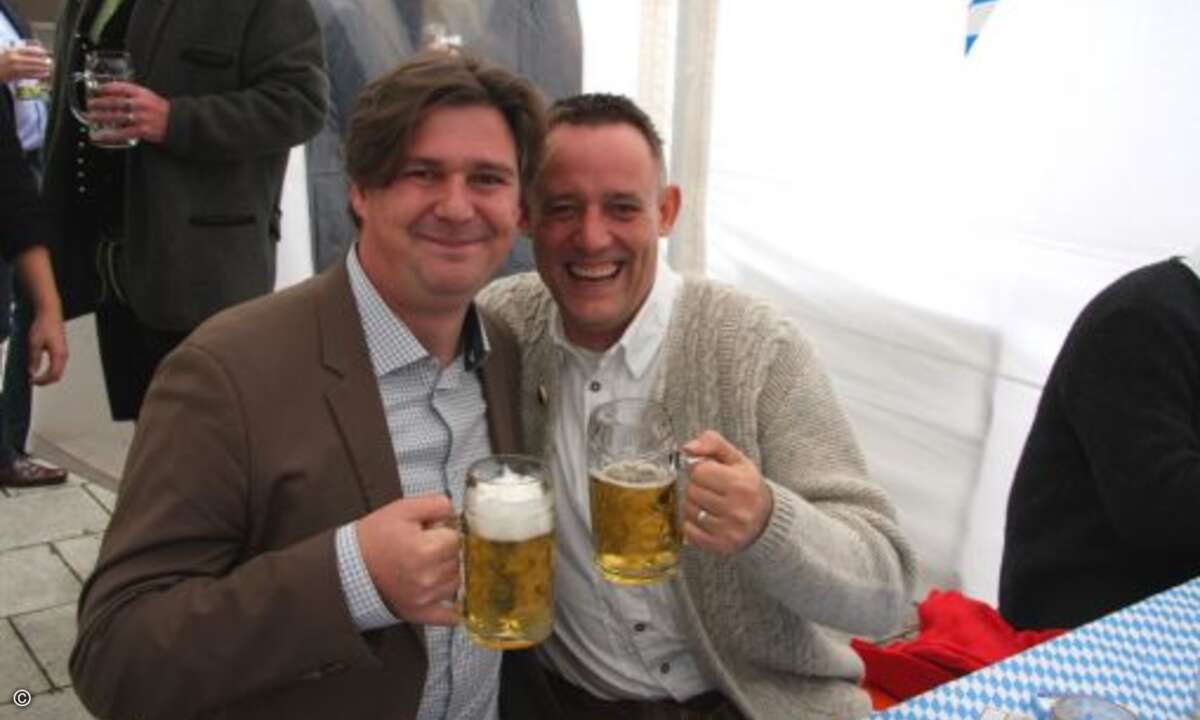 Samba Schulte (CRN) und Bernd Tillmann von Tarox (Bild: CRN)