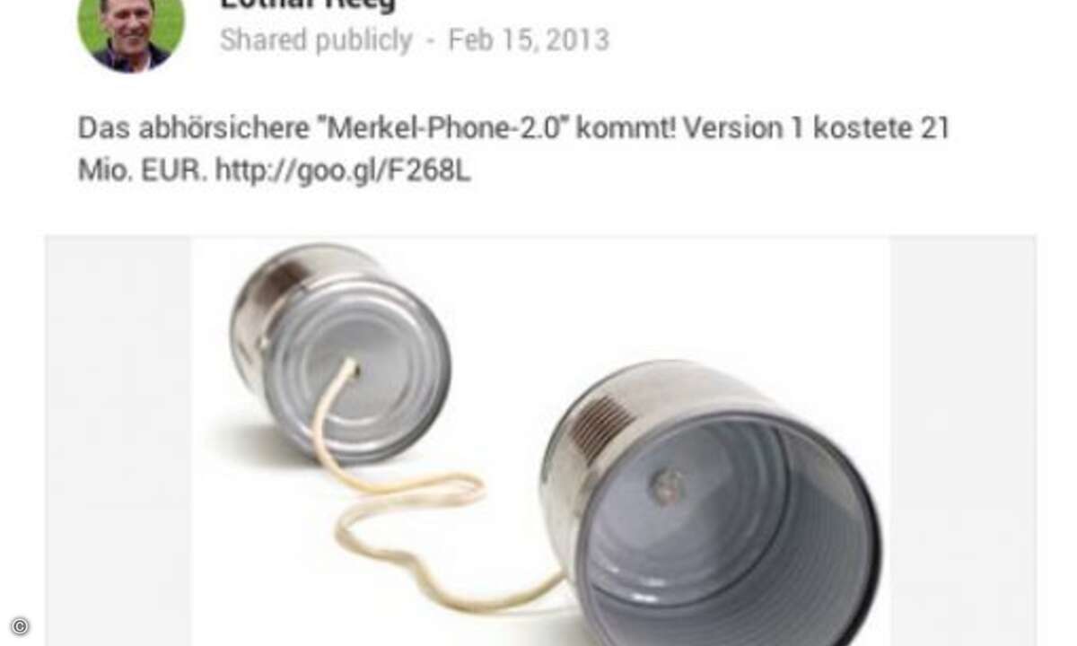 (Bild: Screenshot, Google+)