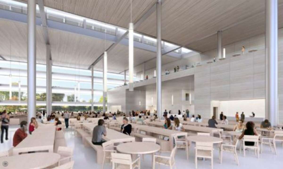 Apple Store XL: Auch in Cupertino dominiert eine Farbe (Foto: Cupertino)