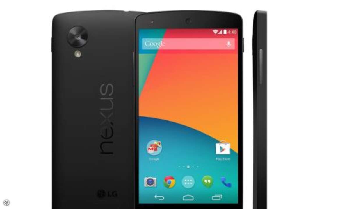 Platz 4: Mit dem Nexus 5 wollen Google und LG zeigen, was Android so alles drauf hat. Die Suchenden interessierte das bislang offensichtlich mehr als die Käufer. (Bild: Google / LG)
