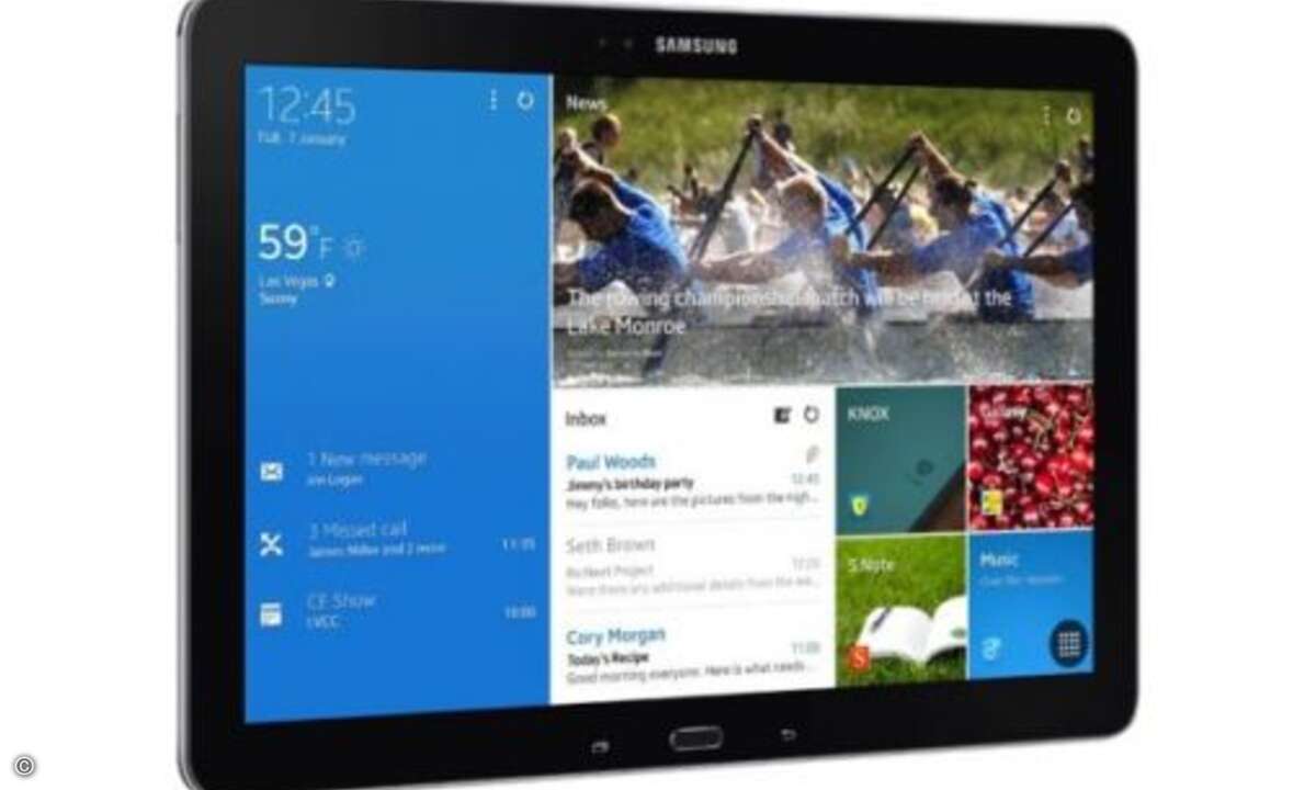 Neben TVs hat Samsung auch sein neues Galaxy Tab Pro 12.2 vorgestellt (Foto: Samsung)