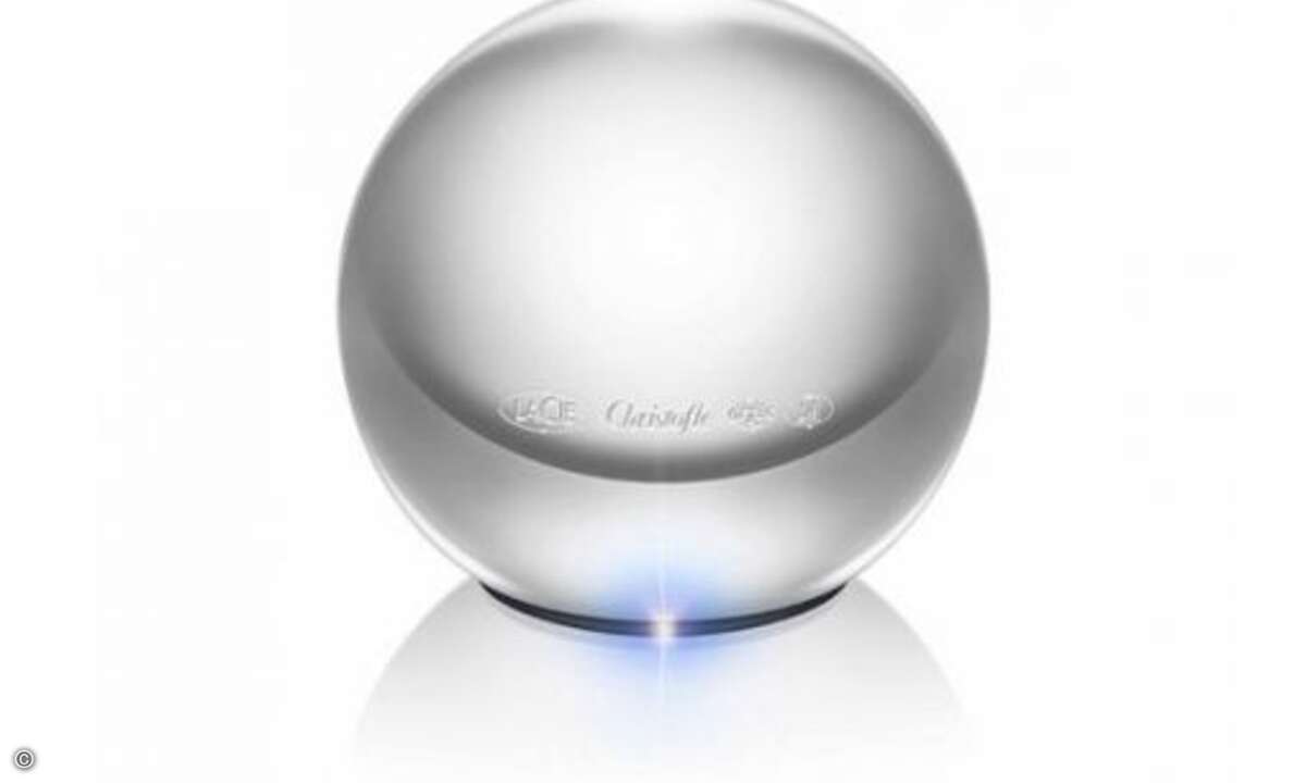 LaCie stellt mit der Sphere eine ein TByte-Festplatte im edlen Kugelgehäuse vor. (Foto: LaCie)