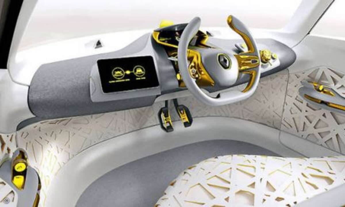 ... in einer Art Kokon aufgehoben fühlen. Inspirieren ließen sich die Designer von einem Vogelnest. Neuartig ist auch ... (Bild: Renault)