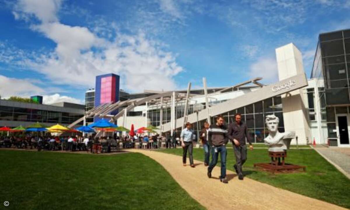 2004 siedelte Google in den Hauptsitz im kalifornischen Mountain View um. Der sogenannte Googleplex befindet sich gerade im Ausbau...(Foto: Google)