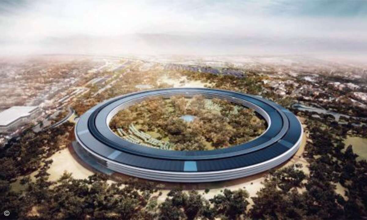 Bis 2016 sollen mehr als 23.000 Menschen in Cupertino für Apple arbeiten. Zusätzlich soll der futuristische Campus den angestellten alles bieten, was das Herz begehrt. (Foto: Apple)